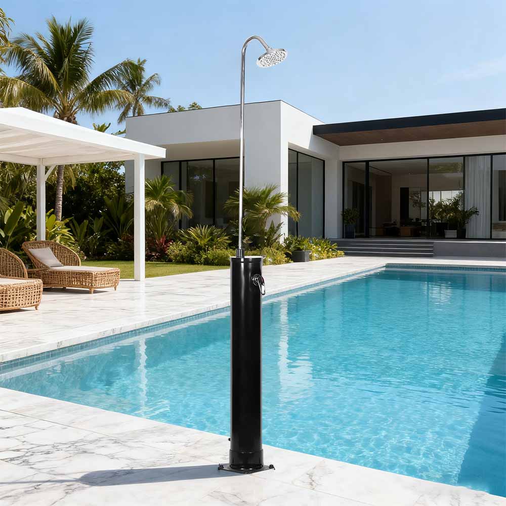 LY18L01-B 18L corpo redondo ao ar livre jardim piscina chuveiro solar